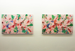 "Between Me, You, and the Bedpost #1 & 2" Installation View