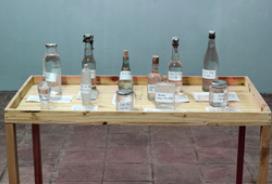 Water's exhibition installation