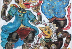 Pinocchio Meets Wayang Wadon (Pinocchio Meets Female Puppet)